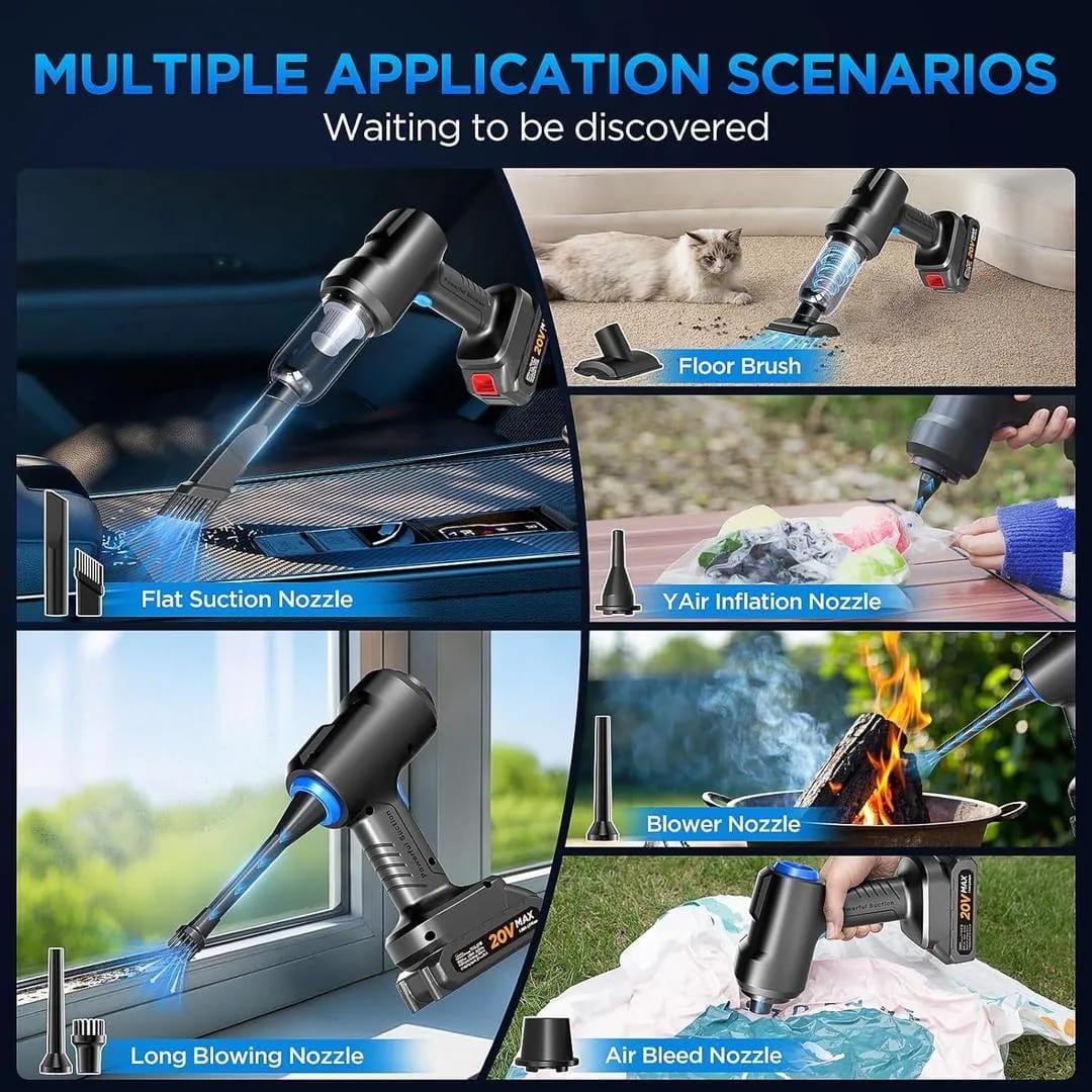 : Rechargeable Handheld Car Vacuum Cleaner 20V Max Black