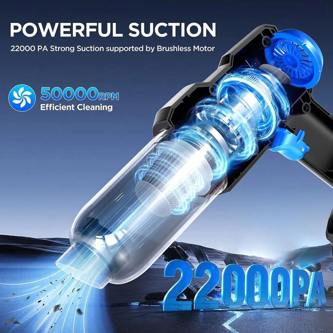 : Rechargeable Handheld Car Vacuum Cleaner 20V Max Black